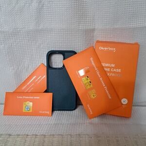 Diverbox Premium Phone Case IPhone 14 Pro Max With Screen Protector Shock Absorb